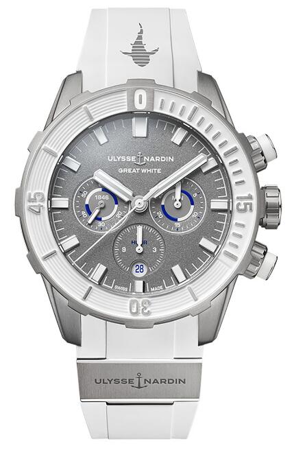 Ulysse Nardin Diver Chronograph "Great White" Replica Watch Price 1503-170LE-1A-GW/3A